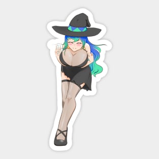 Drinks on the witch Sticker